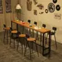 Thân thiện với môi trường Bắc Âu tối giản thanh bàn ghế kết hợp đồ nội thất sắt rèn thân thiện với môi trường Bàn cà phê Hàn Quốc kết hợp mịn và mịn - Giải trí / Bar / KTV bàn ghế bar