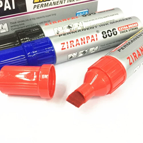 Вместительная и большая черная многоразовая ручка-роллер, чернила, не выцветает