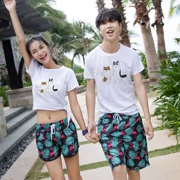 Quần Sha Huai quần bơi nam mặc nhà mùa hè quần lửng nhanh khô quần lửng cỡ lớn năm điểm quần đi biển lớn - Quần bãi biển