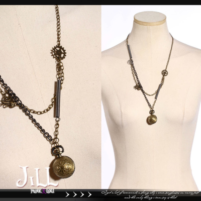 taobao agent O Jier o steam punk recalls the fresh gear shape phenomenon necklace Steampunk SP194