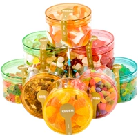 3 банки, Ecoro ecoro, 120 г консервированного QQ Sugar Sour Souhd Water Cuce мягкие закуски конфеты, еда