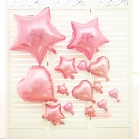 Розовый воздушный шар в форме сердца, вечернее платье, украшение, макет, подарок на день рождения