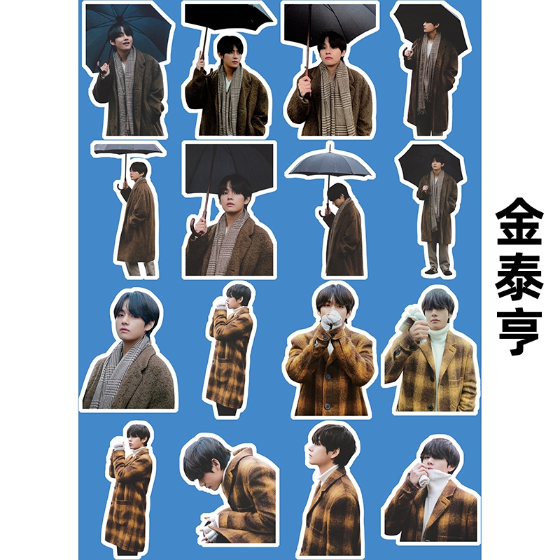 Jin TaihengBulletproof Youth League MAPOFTHESOULWINTER periphery waterproof Stickers Collection