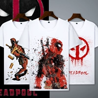 Marvel phim chết bồi bàn T-Shirt ngắn tay nam ngắn tay Deadpool anime xung quanh mùa hè phim hoạt hình quần áo sinh viên sticker cute giá rẻ