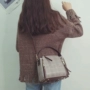 Túi đeo chéo nữ 2018 mới phiên bản Hàn Quốc của lưới in thời trang hoang dã chic vai túi Messenger túi xách nữ công sở