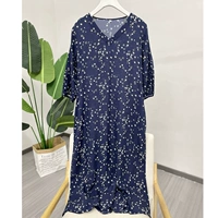 Шелковое летнее свободное платье для отдыха, элитная длинная юбка, коллекция 2023, V-образный вырез, средней длины, в цветочек