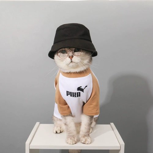 Кошачья одежда летняя тонкая домашняя одежда для одежды для собак котенок котенок антидобы