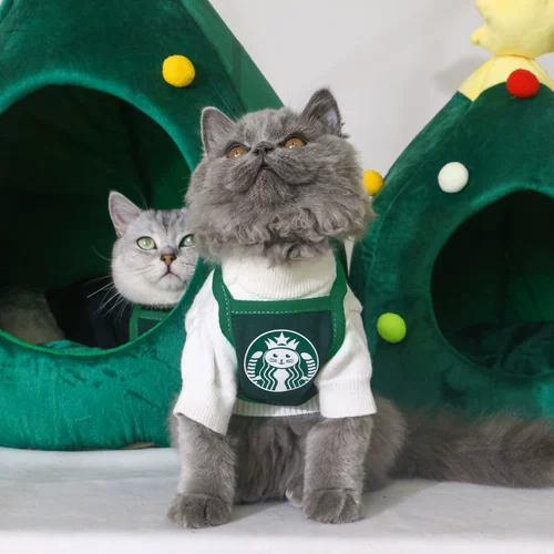 Кошачья одежда, маленький котенок, милый свитер собаки, маленькая собачья домашняя одежда, осенняя и зимняя кошачья гнездо, зима тепло