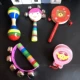 rattle trống gỗ trẻ sơ sinh chuỗi chuông trẻ em chuông đồ chơi rattle maracas 0-3-6-12 bé