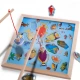 Đồ dùng dạy học mầm non giáo dục thùng con mèo cá playsets từ gỗ cho trẻ em 1-3 tuổi bé nam và nữ