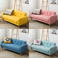 Văn học nhỏ sofa cửa hàng quần áo gia đình phòng nghe nhìn tay vịn mùa đông và mùa hè tay vịn đệm trở lại đệm bàn cà phê thoải mái mic hát