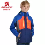 Mùa thu và mùa đông trẻ em mới ngoài trời áo khoác bé trai và bé gái ba trong một và hai bộ quần áo leo núi có thể tháo rời