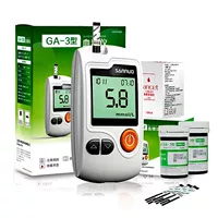 Sannuo Yizhong GA-3 Clood Glucose Meter Test Strip 100 Таблетки 50 Домохозяйств Полностью автоматические инструменты обнаружения голосовых испытаний