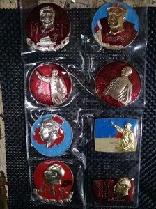 Bộ sưu tập màu đỏ Kỷ niệm Chủ tịch Mao Huy chương Huy chương Huy chương Đặt Mười mảnh Không Nặng Giá Mẫu