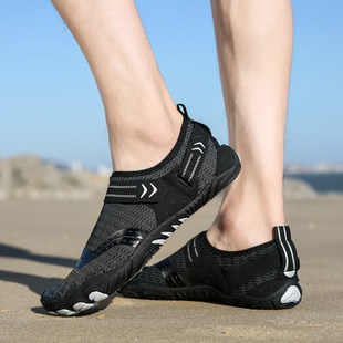 Beach shoes anti -slip soft bottom interference water shoes men's and women's outdoor streams shoes stick skin surfing swimming snorkeling shoes