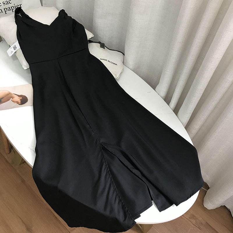 Black 6free shipping 2021 spring Fashion and leisure like a breath of fresh air camisole Dress female new pattern Korean version Women's wear C# 3PP