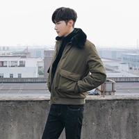 MRCYC bông quần áo nam đẹp trai dày ấm áo của nam giới Hàn Quốc phiên bản của sang trọng ve áo phù hợp với chuyến bay áo khoác áo khoác dày áo dạ nam hàn quốc