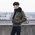MRCYC bông quần áo nam đẹp trai dày ấm áo của nam giới Hàn Quốc phiên bản của sang trọng ve áo phù hợp với chuyến bay áo khoác áo khoác dày Bông
