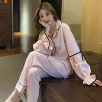 Демисезонная пижама, цветной сексуальный кардиган, в стиле Шанель, длинный рукав, в корейском стиле, популярно в интернете, большой размер, 2022