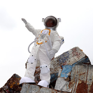 ハイエンドシミュレーション宇宙服宇宙飛行士スーツ人形服子供用宇宙飛行士ヘルメット漫画人形小道具