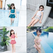 Đồ bơi bé gái 2019 mới của phụ nữ nước ngoài Kho báu 1-2-3 tuổi 4-5-6 trẻ em dễ thương mặc bikini bikini - Bộ đồ bơi của Kid