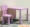 Bàn ghế trẻ em Bàn ăn và ghế bàn sơn nhựa dày có thể nâng và hạ bàn học mẫu giáo màu hồng nhỏ và ghế tròn nhỏ - Phòng trẻ em / Bàn ghế