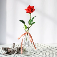 Северная Европа, цветочный одноразовый цветочный цветок прозрачный стеклянный ваза Моделирование цветочная роза шелковая цветочная фальшивая цветок простой цветок цветок цветок