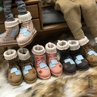 taobao agent Blythe Xiaobu Azone Momoko Mico Frholala retro patch boots