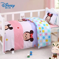 công viên bé giường trẻ chăn bông trải giường ba mảnh lõi Disney cho trẻ em có chứa một giấc ngủ ngắn Liu Jiantao - Bộ đồ giường trẻ em 	chăn ga cao cấp cho bé	