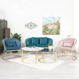 Ins nordic интернет -знаменитость Iron Art Hotel Dofa Manicure Магазин одежды гостиная маленькая квартира постмодернистская легкая роскошная одиночная стула