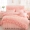 công chúa Hàn Quốc chải ren giường kiểu váy bedspread denim màu giường ren chăn che hơn 1,5 1.8m - Bộ đồ giường bốn mảnh