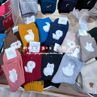 Spot японцы приобретенные сапоги с табио под домом весна и осень Новые тусклые альпака -кормочные хлопковые носки для животных