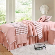 Bông bông rửa denim bedspread vẻ đẹp thẩm mỹ viện massage cơ thể vĩnh viễn làm cho bộ đơn giản chung giường custom-made - Trang bị tấm