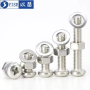 Fastener gỗ lắp đặt bằng thép không gỉ nắp cũi vít ốc vít chéo hex bu lông đầu phẳng - Chốt