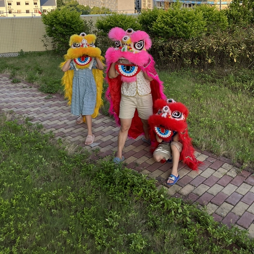 Пластиковая детская игрушка для тренировок для детского сада, детский шлем, лев