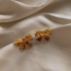 11 Camellia Bow S925 Серебряная игла