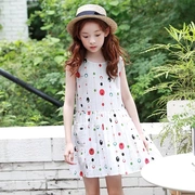 Quần áo trẻ em mới cho bé gái mùa hè Hàn Quốc không tay trẻ em lớn giải trí kỳ nghỉ váy một thế hệ 2438er - Khác