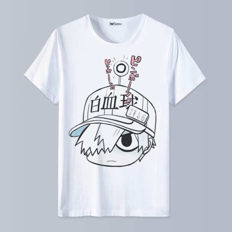 【11】Working cell platelet white blood cell Cells cos clothing clothes quadratic element Animation surrounding Short sleeve T-shirt