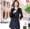 Han Yuya 2018 thu đông mới dành cho nữ chuyên nghiệp ve áo rộng thanh lịch Áo khoác len dài mỏng - Áo khoác dài