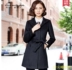 Han Yuya 2018 thu đông mới dành cho nữ chuyên nghiệp ve áo rộng thanh lịch Áo khoác len dài mỏng - Áo khoác dài áo lông Áo khoác dài