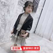 Áo khoác bé gái mùa xuân 2019 mới ngoại nhỏ phù hợp với bé lớn thời trang Hàn Quốc phiên bản áo lưới phù hợp với áo khoác thủy triều - Áo khoác