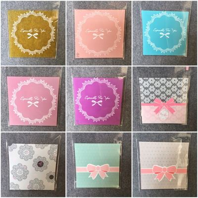 taobao agent [7*7cm100] Plastic bag OB11 baby socks BJD baby use color packaging bag 100