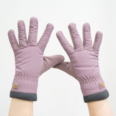 taobao agent Demi-season fleece windproof cute keep warm gloves, Korean style