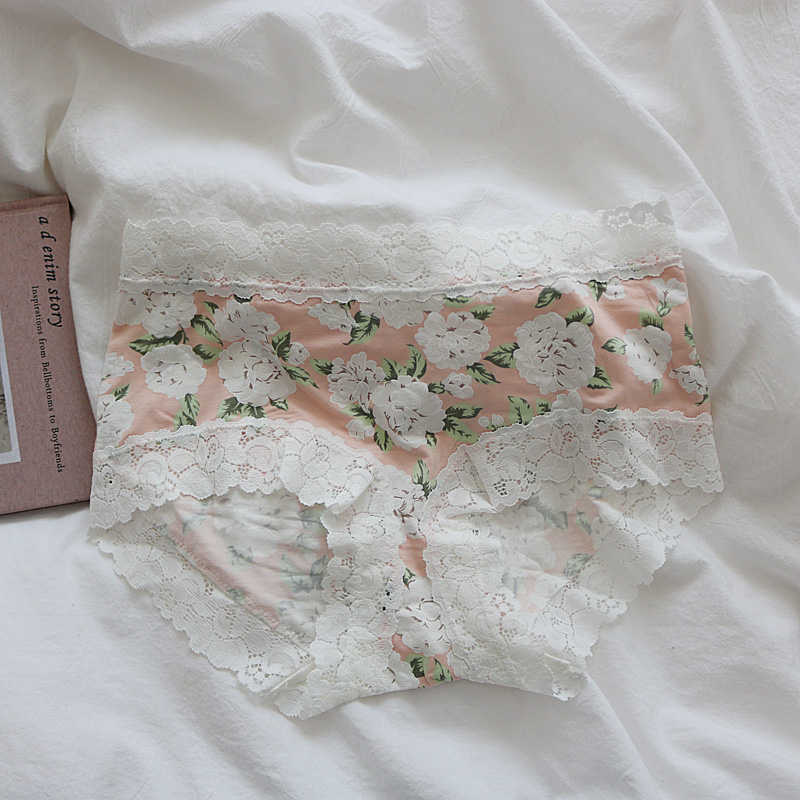 Pinkcabinet goods ~ Soft and beautiful 【 Countryside Northern Europe 】 Sweet beauty underpants chao soft comfortable Medium low back Buttocks Briefs