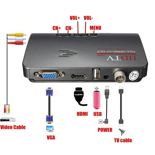 HD DVB-T2 DVB-T Трехцветная линия с VGA Dual Interface HDMI VGA MPGA4 Цифровая серия