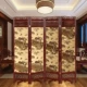 Tùy chỉnh 
            lá vàng Trung Quốc rắn gỗ màn hình văn phòng phòng khách phân vùng khách sạn sông Qingming Cảnh màn hình gấp di động hai mặt cnc vách ngăn