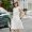 Amii tối giản chính thức của phụ nữ 2019 chính thức ăn mặc ở eo Một chiếc váy từ cổ tròn khâu tay không tay 11940237 - A-Line Váy kiểu váy chữ a