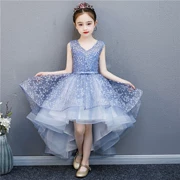 Váy phù hợp với váy cô gái catwalk đầm mới nước chủ nhà thủy triều váy nữ đơn giản hào phóng công chúa váy - Váy trẻ em