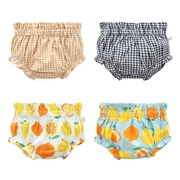 Bé gái quần short cotton mùa hè bé gái công chúa túi rắm mùa hè bé quần pp lớn quần mùa hè quần bánh mì - Quần