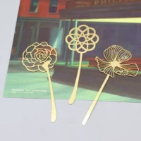 Shangshang Hua Язык ретро бронзовый толстый твердый растение Gesang Flower Art Gift Bookmark Упаковка конверта